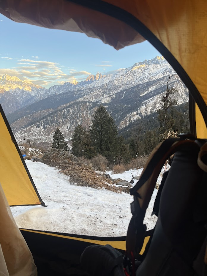 The view from the tents at Gulling campsite was just...
